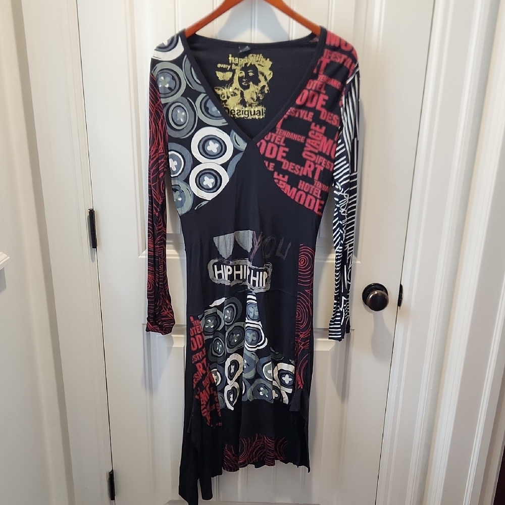 Desigual Multicolor Long Sleeve Dress